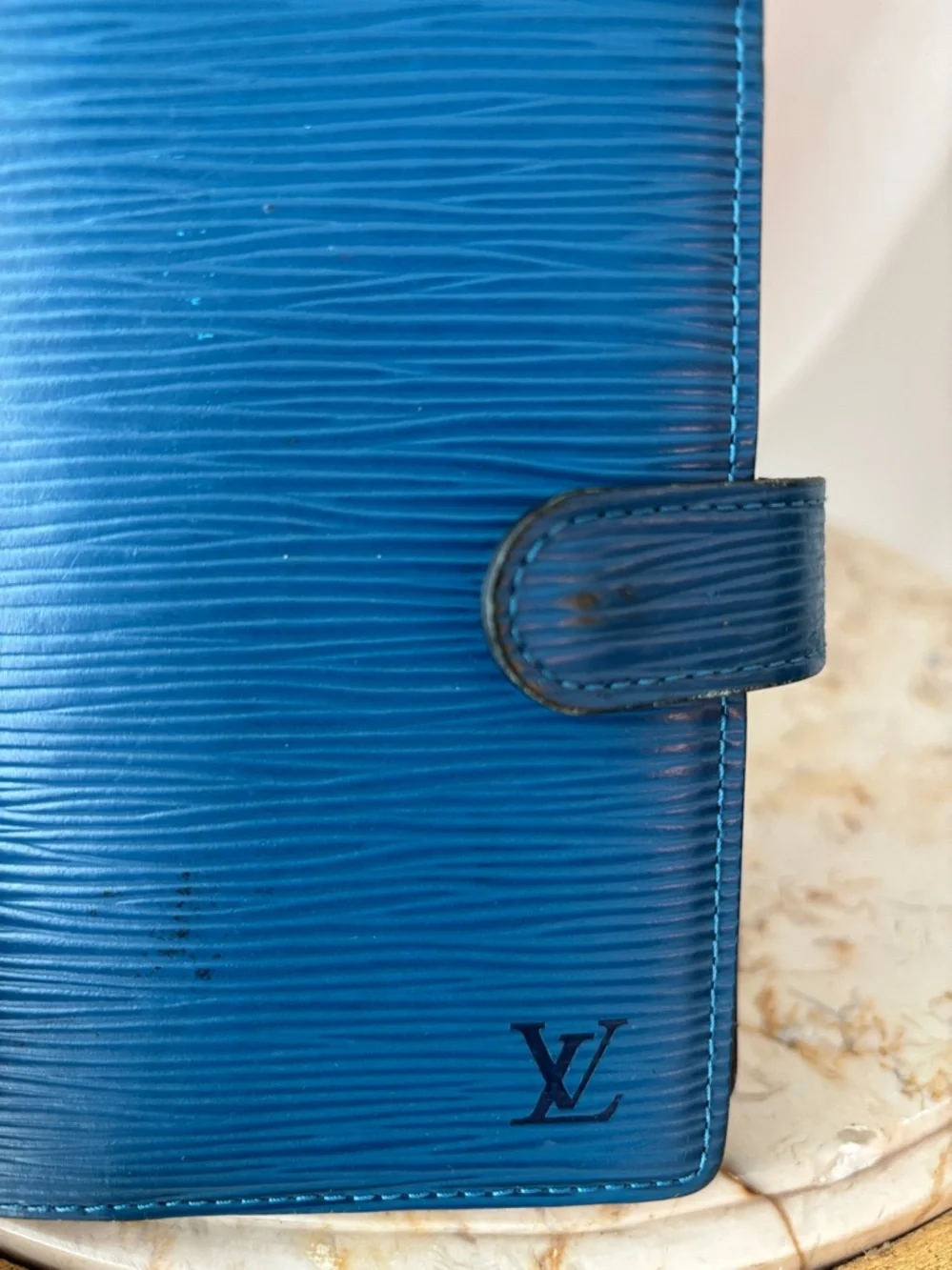 Louis Vuitton Blue Epi Leather Agenda comes with note pad EUC. Made in Spain - Picture 6 of 8
